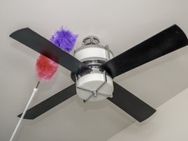 Easy ways and hacks to help you clean your ceiling fan