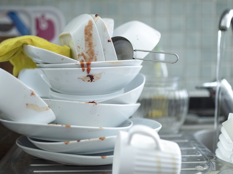 Do not soak your dirty dishes