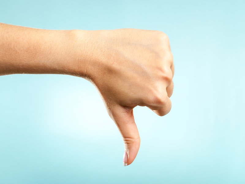 Thumbs down