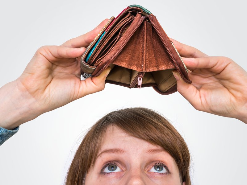 Empty wallet