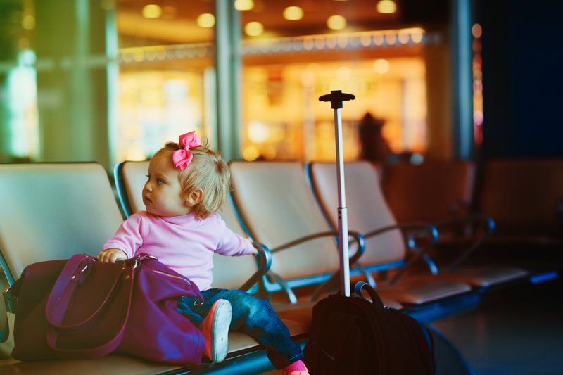 Baby at airport