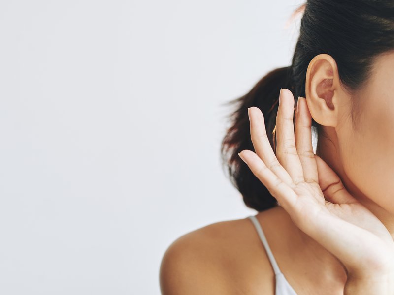woman earlobe