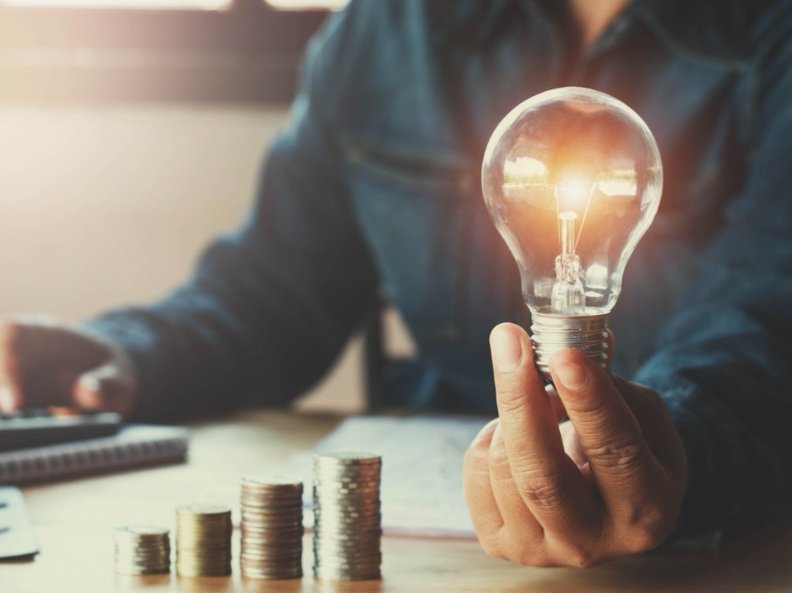 Save electricity energy light bulb money