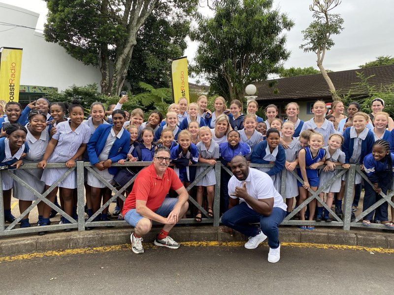 Darren and Sky was just marveled by the presence of the girls at St Marys DSG.