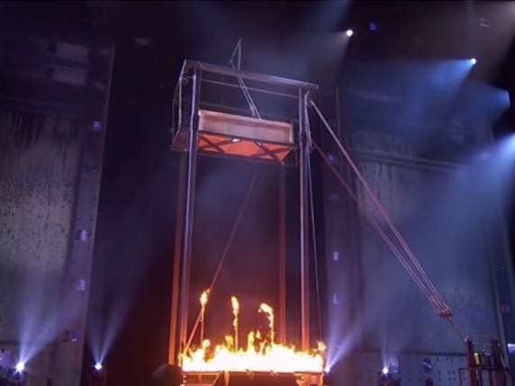 image death stunt fire AGT