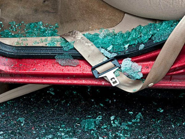 crash accident generic image broken glass