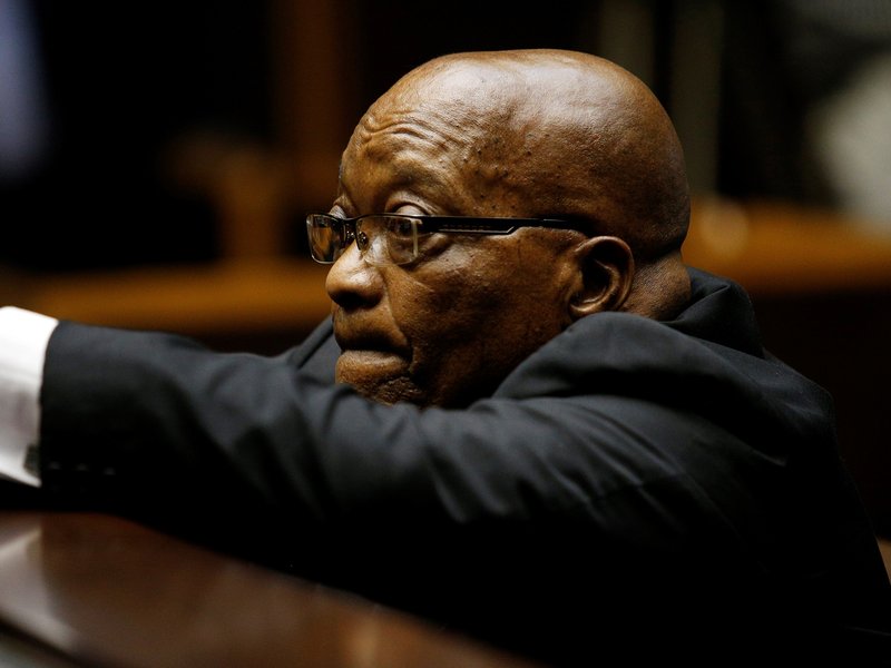 former president, Jacob Zuma's corruption case in court