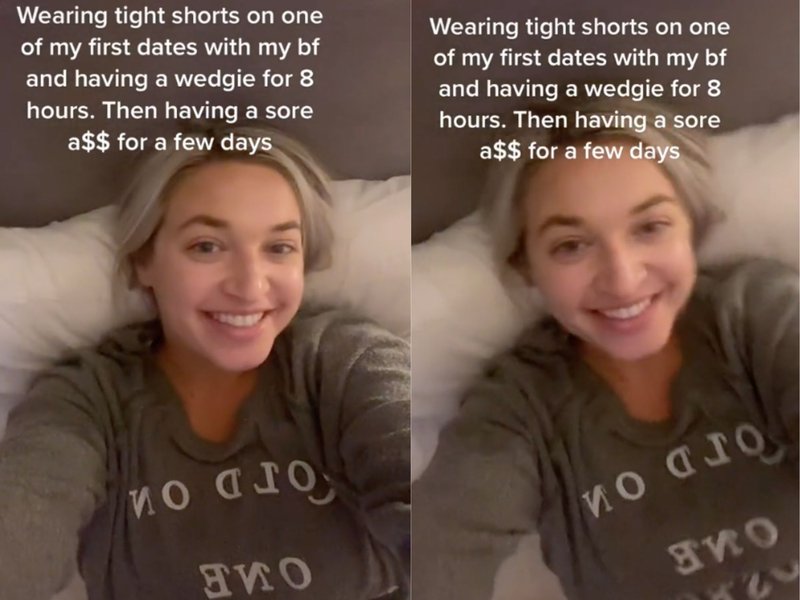 Pain in the butt jean shorts tiktok sickness