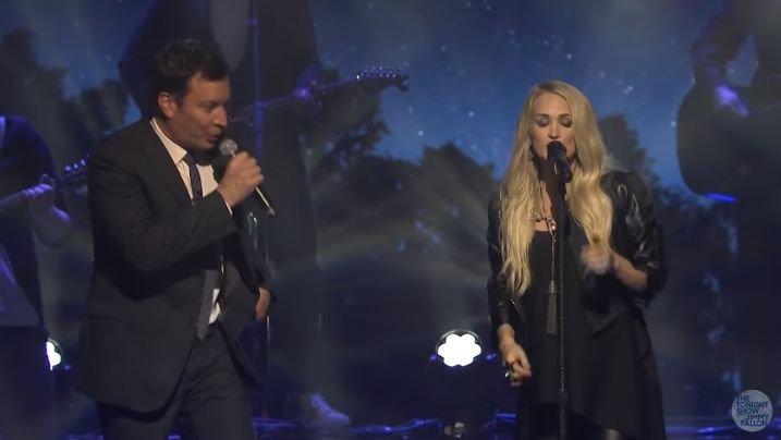 Jimmy Fallon and Carrie Underwood