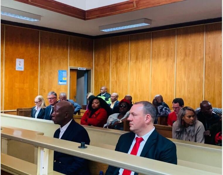 Julius Malema and Adriaan Snyman