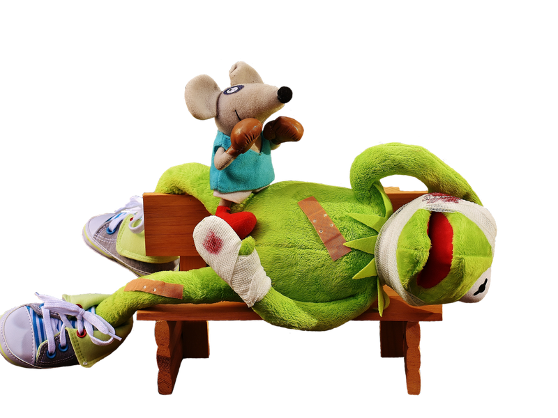 kermit toy knocked out