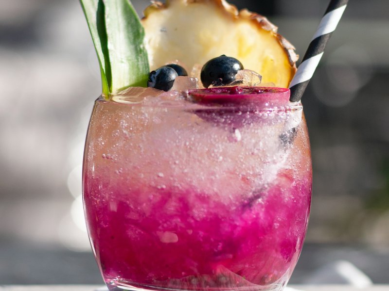 Blueberry mocktail