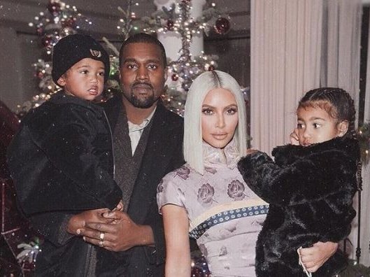 Kim Kardashian Kanye West Saint West North West family
