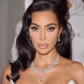 Kim Kardashian with glam makeup