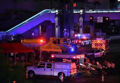 Police body-cam footage shows tense moments after Vegas shooting