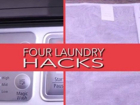 Laundry hacks washing machine clothes