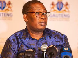 Gauteng Premier Panyaza Lesufi presser