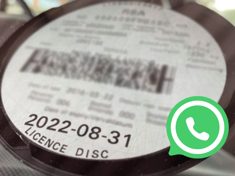 Licence on WhatsApp