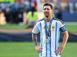 Argentina captain Lionel Messi cries after losing 2026 FIFA World Cup final