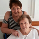 Eileen Drever (seated) with her sister Rose Andrew