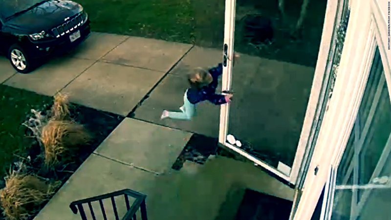 little girl blown away