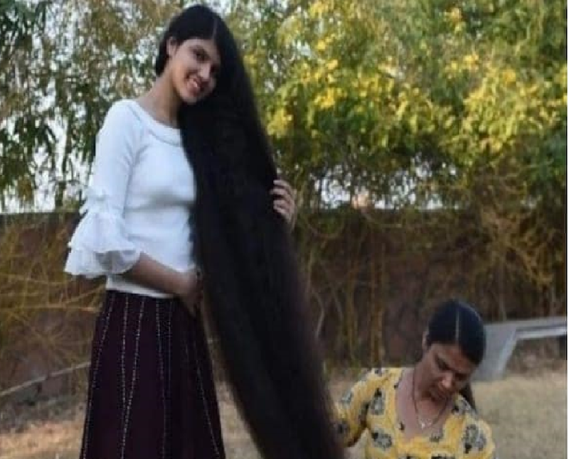 Teenager with worlds longest hair uses homemade oil to grow 6ft Rapunzel  mane  Daily Star