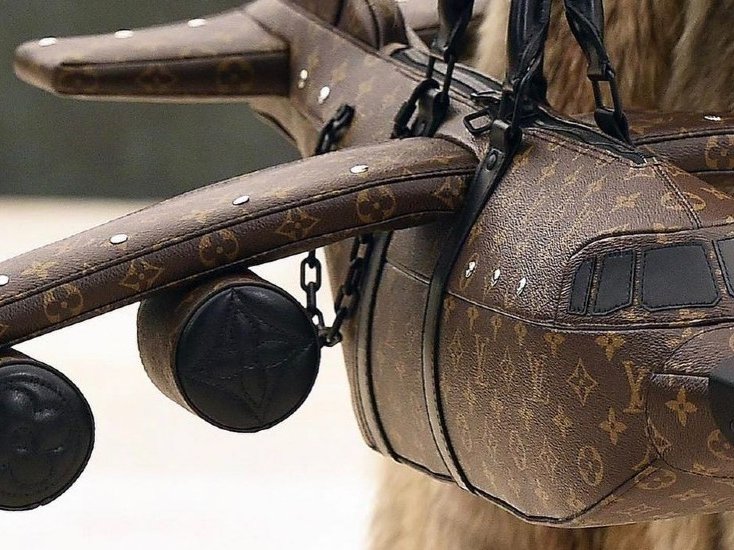Louis Vuitton plane shaped bag
