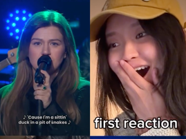 WATCH: 23-year-old songwriter reacts to Kelly Clarkson covering her song