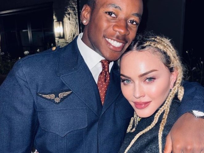 Madonna and her son  David Banda