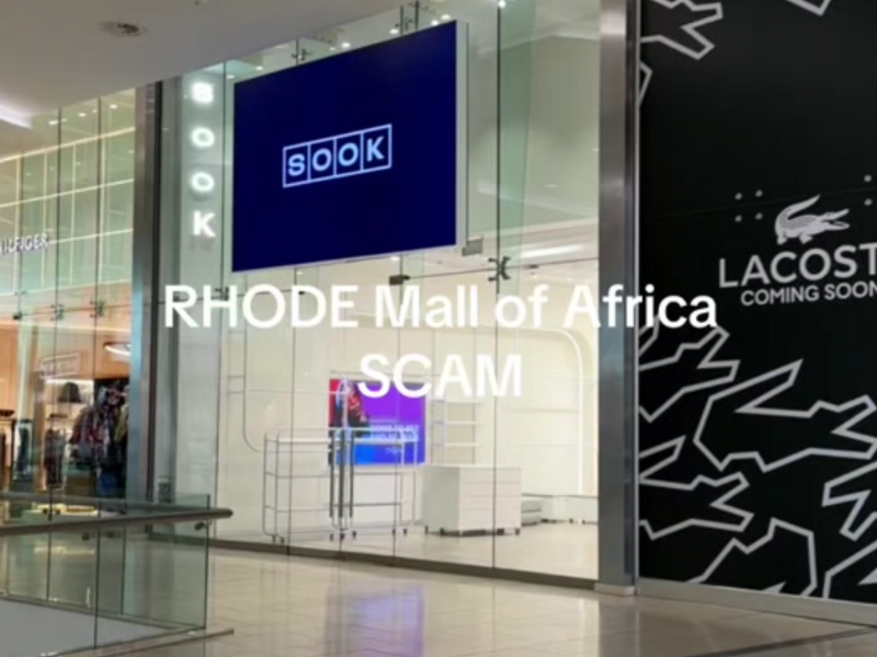 Rhode Mall of Africa skincare store scam