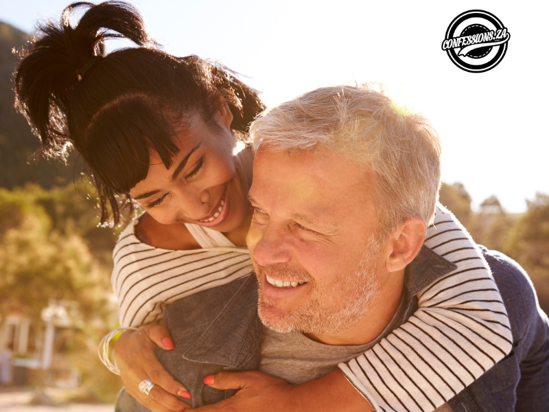 Confession: Man and woman with an age gap