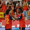 Spain players Mark Cucurella and Nico Williams