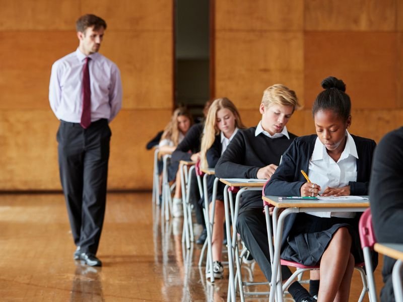 Matric exams stock image