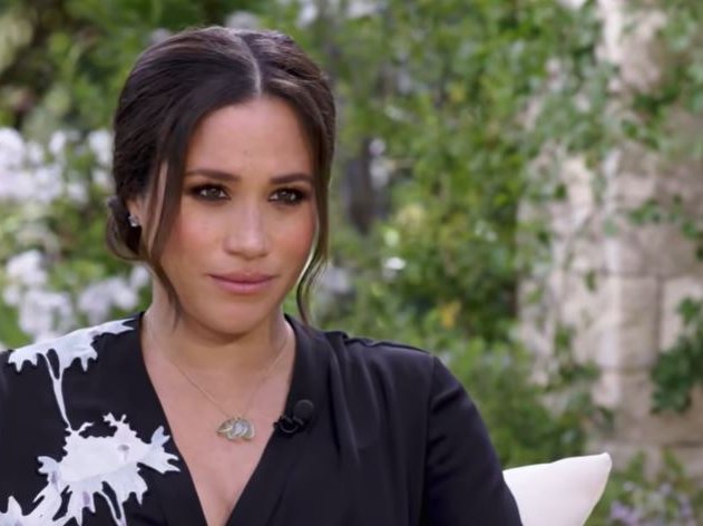 Meghan Markle during interview with Oprah