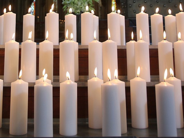 Candles for memorial