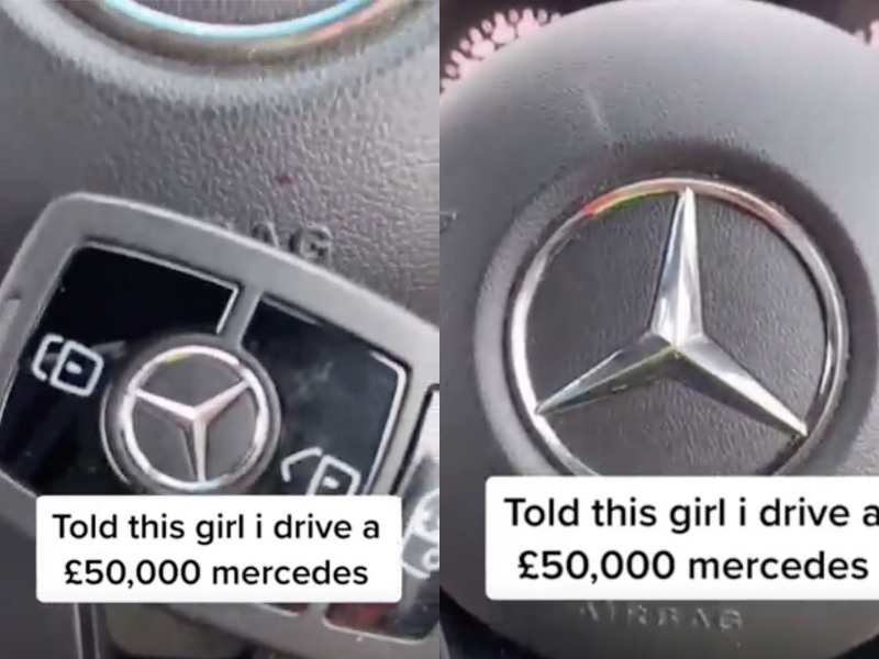 Man tricks girl into thinking he owns Mercedes
