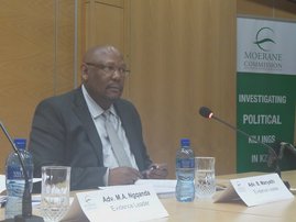 Evidence leader in Moerane Commission