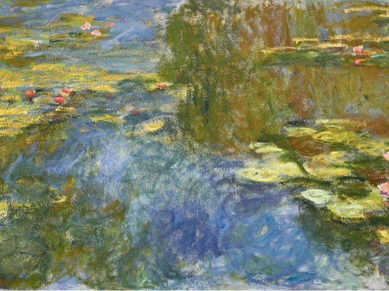 monet paiting  Le bassin aux nympheas
