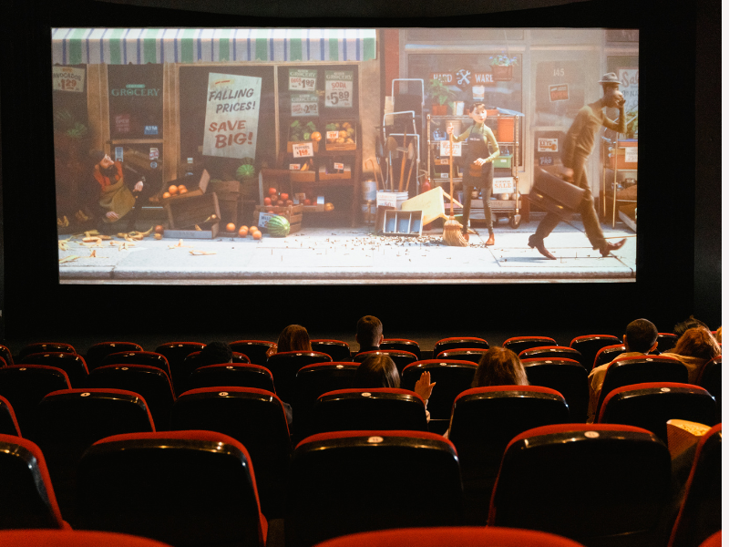 Movie scene in theatre
