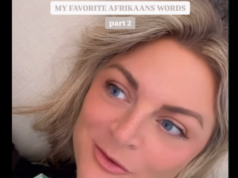 WATCH: American shares her favourite Afrikaans words