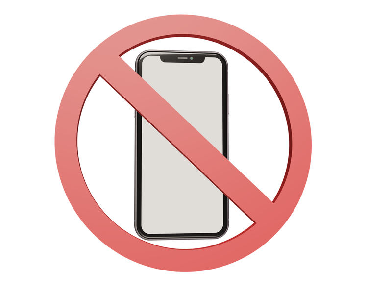No phones
