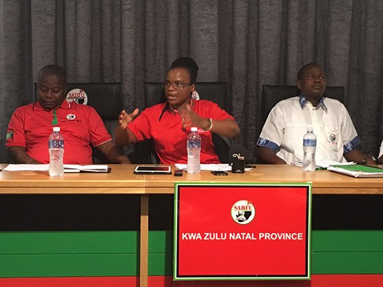 Sadtu briefing on Jobs for Cash report