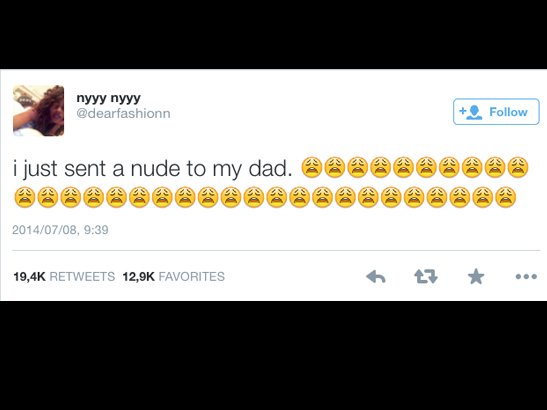 Texting nightmare Girl sends nude selfie to dad! photo picture