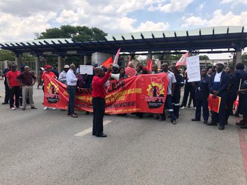 union numsa pickets outside Eskom