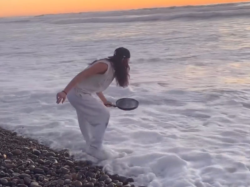 Ocean water pasta viral video