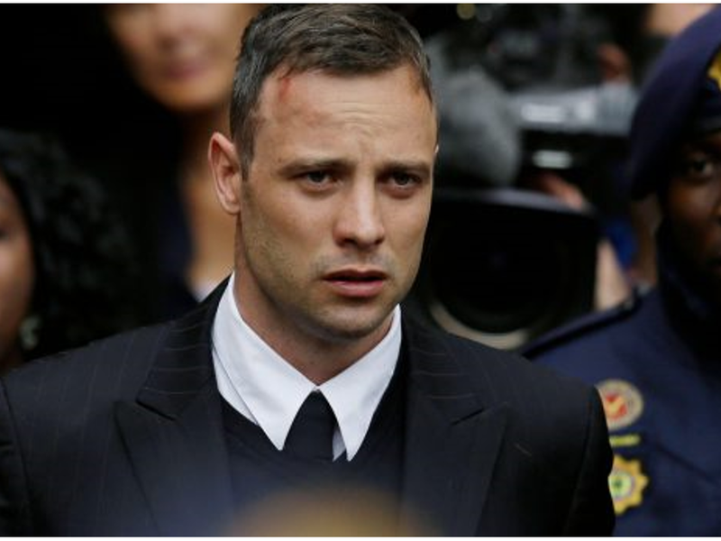 oscar pistorius in a crowd