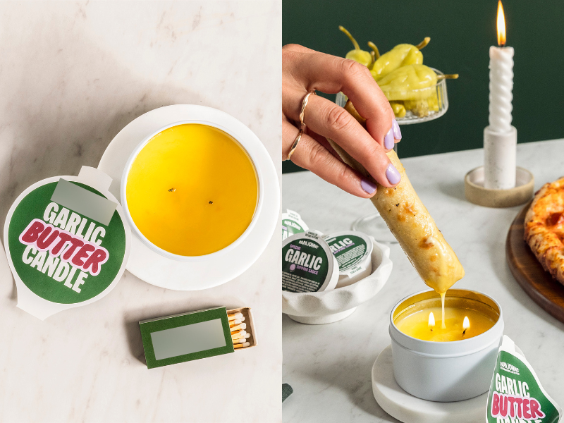 VIDEO: Popular pizza chain launches edible garlic butter candle