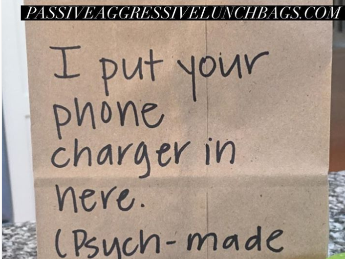 passive aggressive bag