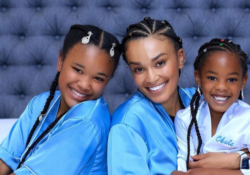 Pearl Thusi and her daughters