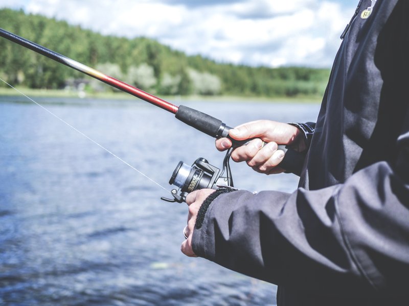 man fishing